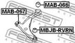 Сайлентблок FEBEST MAB067