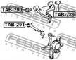 Сайлентблок FEBEST TAB291 TOYOTA CROWN 1999-2003