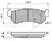 Колодки тормозные ALLIED NIPPON ADB01191 DAEWOO, ALFA, ROMEO, CHEVROLET EXCELLE 1.6 03 LACETTI Fa