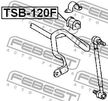 Втулка стабилизатора FEBEST TSB120F (D19) TOYOTA COROLLA