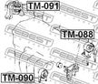 Подушка двигателя FEBEST TM090 TOYOTA ECHO 1999-2005