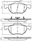Колодки тормозные AKOK DG1535HF HONDA ACCORD CL# / CM#