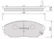 Колодки тормозные NAC 26629 KIA SORENTO 02-