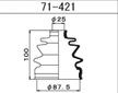 Пыльник ШРУС MARUICHI 71421 NISSAN TEANA J31 03-08