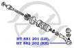 Наконечник рулевой HANSE HT882202