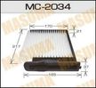Фильтр салонный MASUMA MC2034 NISSAN