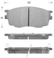 Колодки тормозные GBS GC03076DM MAZDA 6 / 626 98-02