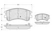 Колодки тормозные GBS GC03077DM MAZDA 6 2002-
