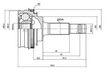 Привод LASP 4341012410 TOYOTA CALDINA, COROLLA RH 4WD