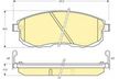 Колодки тормозные GBS GC01122DM NISSAN TEANA