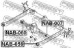 Сайлентблок FEBEST NAB059