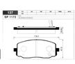 Колодки тормозные SANGSIN BRAKE SP1172 KIA PICANTO 1.0 / 1.1D 2004-