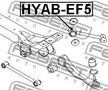 Сайлентблок FEBEST HYABEF5