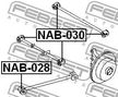 Сайлентблок FEBEST NAB028