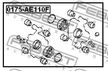 Ремкомплект тормозного суппорта TOYOTA 0447912091 TOYOTA COROLLA,PASEO,RAUM,SERA,STARLET