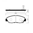 Колодки тормозные GBS GC05055DM HONDA ACCORD 93-
