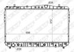 Радиатор охлаждения SAT DW000414 CHEVROLET, DAEWOO, LACETTI, REZZO,  NUBIRA 2004-2013