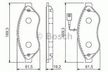 Колодки тормозные BOSCH 0986494111