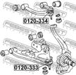 Опора шаровая FEBEST 0120333 TOYOTA LAND CRUISER 1998-