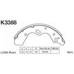 Колодки тормозные KASHIYAMA K3388 MAZDA DEMIO 1.3I / 1.5I 1998-