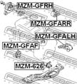 Подушка двигателя FEBEST MZM626