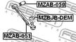 Сайлентблок FEBEST MZAB050