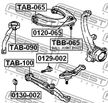 Шайба эксцентрик FEBEST 0130002 TOYOTA CRESTA 1992-1996