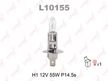 Лампа накаливания H1 12V (55W) LYNXAUTO L10155