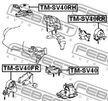 Подушка двигателя FEBEST TMSV40 TOYOTA CAMRY, VISTA 1990-