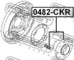 Ступица FEBEST 0482CKR