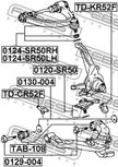 Сайлентблок FEBEST TAB108 TOYOTA TOWN ACE 1999-