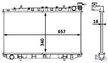 Радиатор охлаждения MASUMA NS000210 NISSAN AVENIR, INFINITI G20, PRIMERA 1992-1995