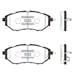 Колодки тормозные SANGSIN BRAKE SP1534 SUBARU FORESTER II-IV 2002- / IMPREZA II-III 2000-2014