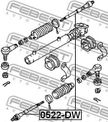 Тяга рулевая FEBEST 0522DW