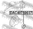 Подшипник FEBEST DAC40750037