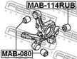 Сайлентблок FEBEST MAB114RUB