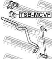 Втулка стабилизатора FEBEST TSBMCVF (D16.5) LEXUS ES300 1996-2001