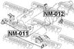 Подушка двигателя FEBEST NM011