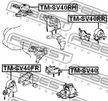 Подушка двигателя TOYOTA 1236174210 FR