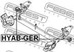 Сайлентблок FEBEST HYABGER
