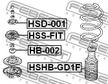 Опора амортизатора FEBEST HSSFIT