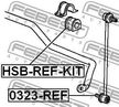 Ремкомплект втулок стабилизатора HONDA 06510-SWW-305