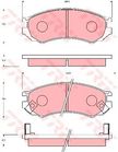 Колодки тормозные TRW GDB7030 NISSAN PRIMERA P10 90-96