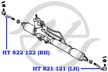 Наконечник рулевой HANSE HT822122