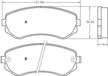 Колодки тормозные GBS GC01121DM