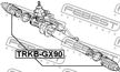 Пыльник рулевой рейки FEBEST TRKBGX90 LEXUS GS 300 1993-1998