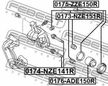 Ремкомплект тормозного суппорта FEBEST 0175ZZE150R