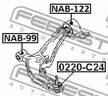 Опора шаровая FEBEST 0220C24
