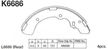 Колодки тормозные KASHIYAMA K6686 MITSUBISHI L300 86-02, L400 95-02