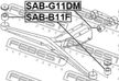 Сайлентблок FEBEST SABB11F
